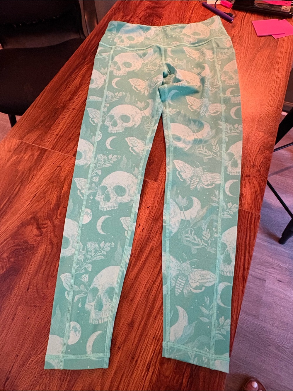 CVG Unreleased Teal Skull Butterfly Leggings M